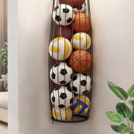 Wall Mounted Sports Ball Storage Rack